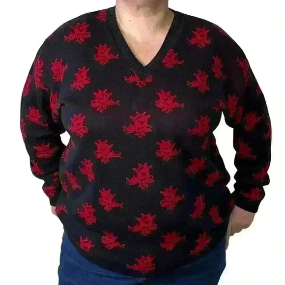 Pykettes Vintage Roses Print Sweater - Picture 9 of 10